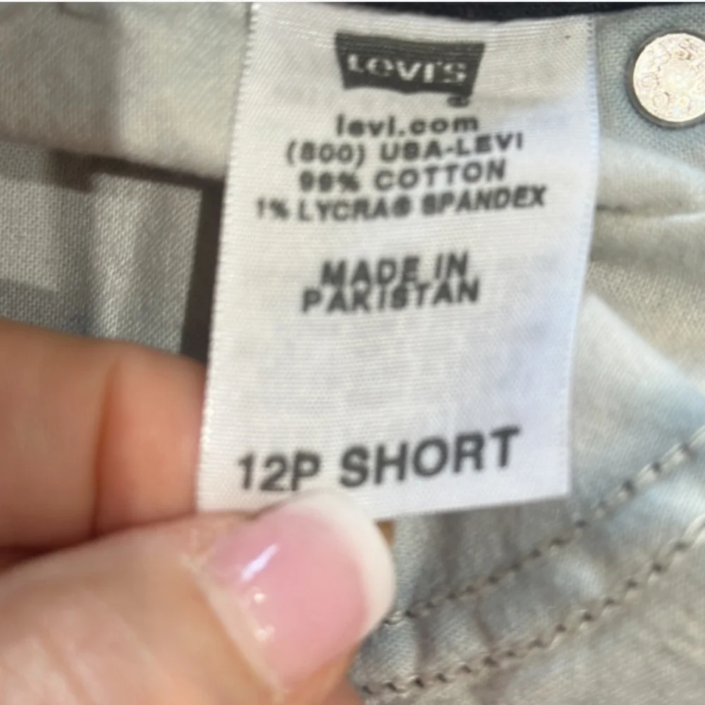 LEVI'S PERFECTLY SLIMMING BLACK BOOT CUT 512 JEANS SIZE 12P